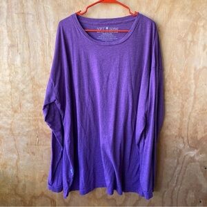 Soft Serve Clothing Purple Long Sleeve Crew neck T-shirt